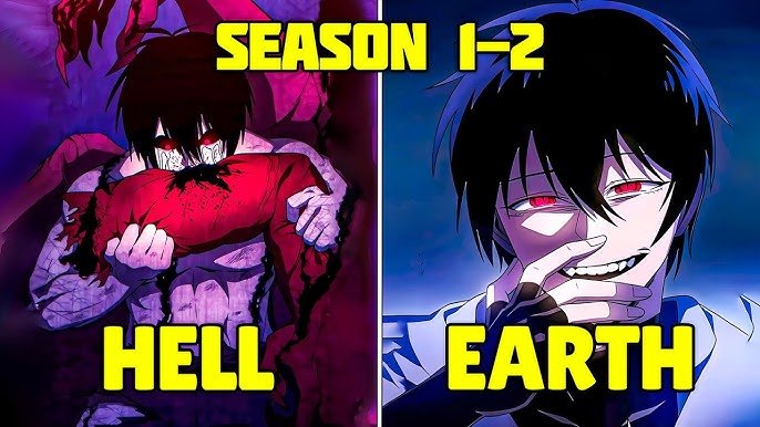 Demon King Returns After 10,000 Years arrogant hero smirking in a chaotic comedy manhwa scene