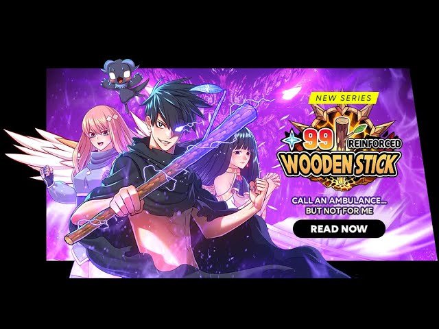 99 Wooden Sticks funny manhwa panel with protagonist training humorously